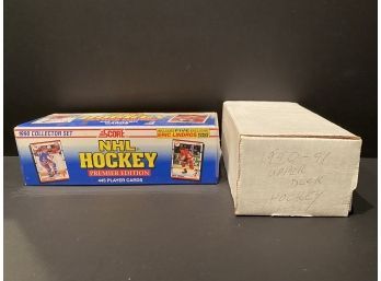 1990 Score Hockey Cards- Premier- Sealed/ New Plus 90-91 Upper Deck Hockey Cards 1-400 Complete