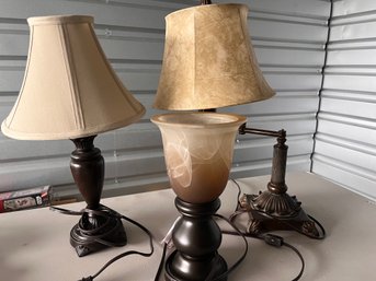 Lot Of Three Decorative Lamps