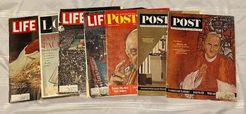 Lot Of 7 Life And Post Magazines