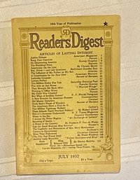 Vintage Readers Digest 1937