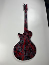 Hand Painted Multicolored Guitar - Art Piece