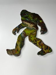 Hand Painted Big Foot 2D Sculpture