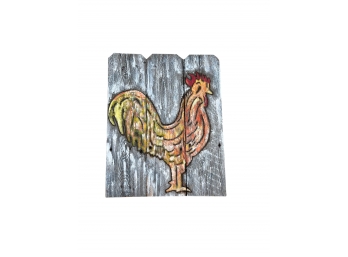 Painted Rooster Wall Art
