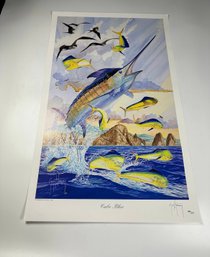 Cabo Blue Signed And Number Guy Harvey Lithograph