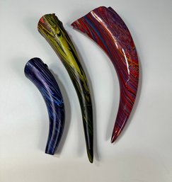 Set Of 3 Decorative Horn