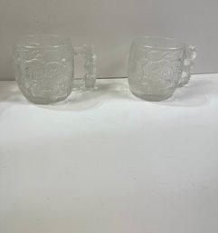 Set Of 2 Collectors Mcdonalds Flintstone Mugs