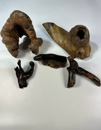 Lot Of 5 Pieces Of Driftwood