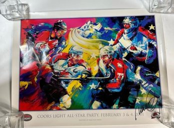 Stanley Cup Poster Signed By Malcom Farley