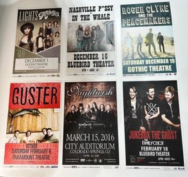 Lot Of 6 Concert Posters