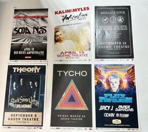 Lot Of 6 Concer Posters