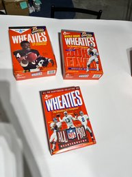 Wheaties Commemorative Collectors Cereal Boxes -All Pro-John Elway-walter Payton