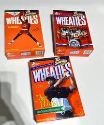 Wheaties Commemorative Collectors Cereal Boxes Tiger Wood-Michael Jordan- Ice Hockey 1980 -Unopened