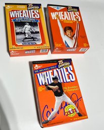 Wheaties Commemorative Collectors Cereal Boxes -Babe Ruth-Mary Lou Retton Unopened