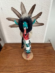 Kachina Doll With Feathers