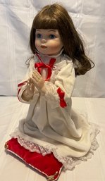 Porcelain 'a Christmas Prayer' Doll