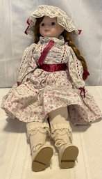 Heritage Country Girl Porcelain Doll