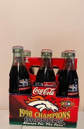 1998 Superbowl XXXII Bronco Champions Coco Cola Bottles