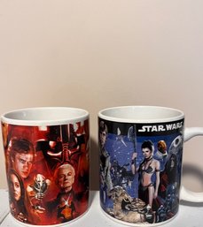 Pair Of Starwars Movie Scene Coffee Mugs