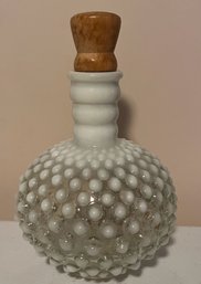 Fenton Hobnail Perfume Bottle Opalescent Glass