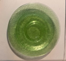 Set Of 4 Vintage Indiana Depression Glass Green Horseshoe Pattern