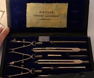 Vintage Dietzgen Drawing Instrument Set