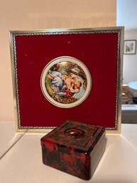 Vintage Metal Container And Vintage Box