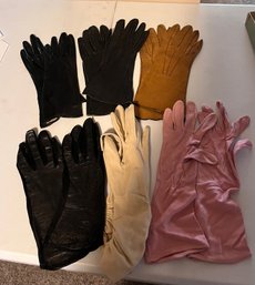 Vintage Women's Gloves Size Small Lot Of 6