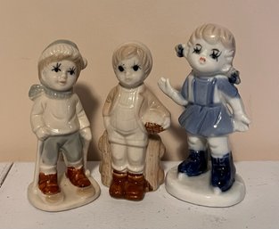 Lot Of 3 Porcelain Figurines