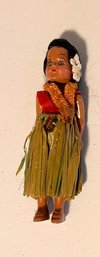 Vintage Plastic Hawaii Hula Girl Doll