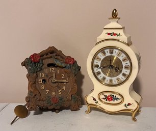 Lot Of 2 Vintage Clocks