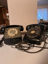 Pair Of Vintage Western/electric Bell Rotary Phones