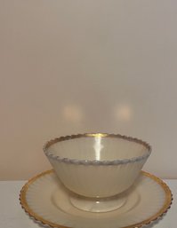 Milkglass Dish Plate And Bowl