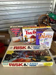 Hasbro And Parker Bros Games, Including  Twister, Guess Who And Taboo