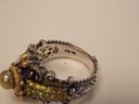 Barbara Bixby 18k Gold, Sterling Silver & Gemstone Ring