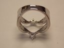 Sterling Silver Crystal Ring - Size 8