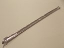 Sterling Silver & Crystal Tennis Bracelet - 7.5' Long