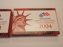 2x SILVER Coin Mint Sets - 2001 & 2004