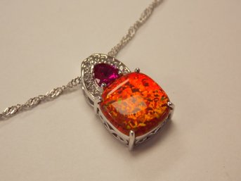 Sterling Silver Gemstone Necklace