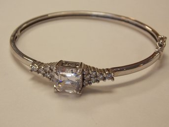 Sterling Silver Crystal Bracelet