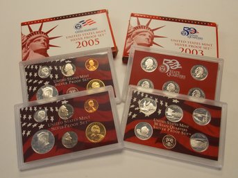 SILVER Coin Mint Sets X2 - 2005 & 2003