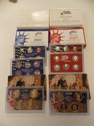 2x LARGE Coin Mint Sets - 1x Silver, 1x Non-Silver - Both 2007