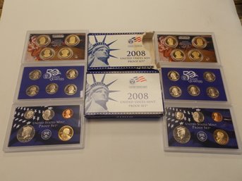 2X LARGE US Coin Mint Sets - BOTH 2008