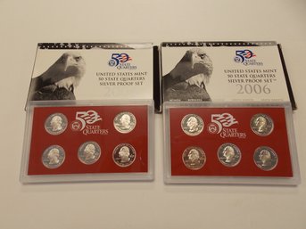 Silver Quarters US Mint Sets X2 - 2004 & 2006  (LOT #2)