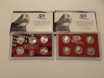 Silver Quarters US Mint Sets X2 - Year 2006