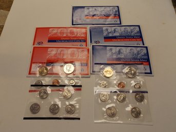 5X US Mint Coin Sets - 2002