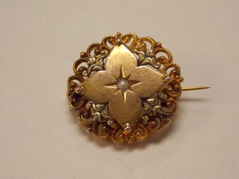 Antique Gold Filled French Pin