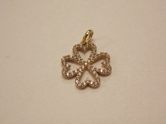10k Gold Clover Small Pendant/Charm