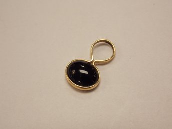 14k Gold & Onyx Small Pendant/Charm