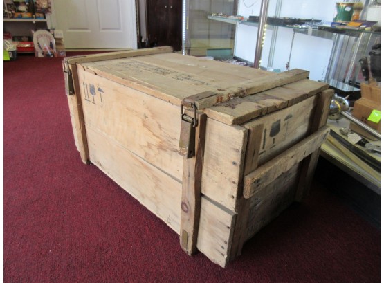 Large Vintage Military Crate