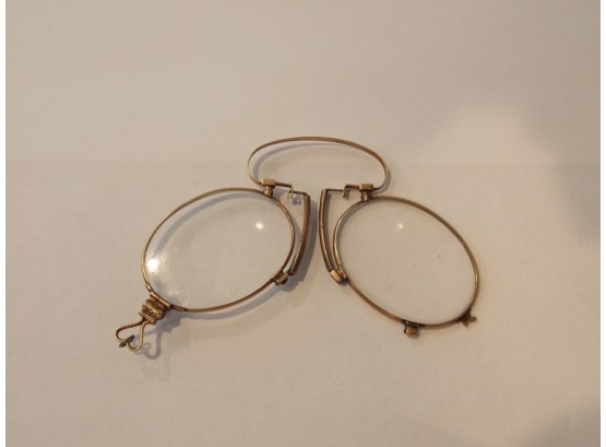 Antique Folding Lorngette Glasses
